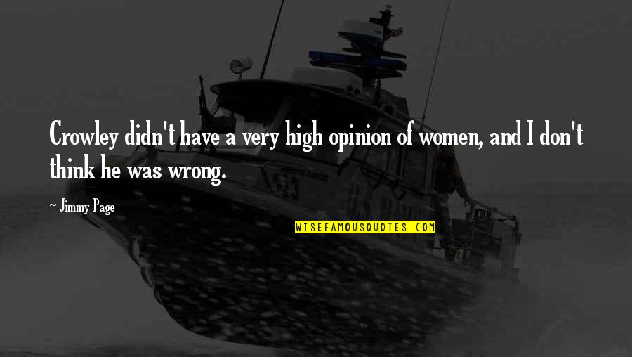 Asintiendo Definicion Quotes By Jimmy Page: Crowley didn't have a very high opinion of