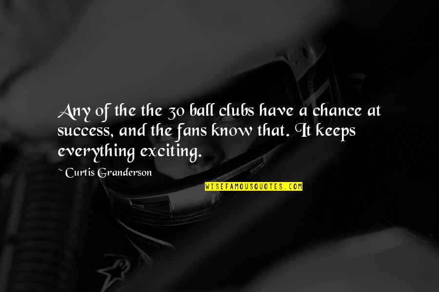 Asit Sen Quotes By Curtis Granderson: Any of the the 30 ball clubs have
