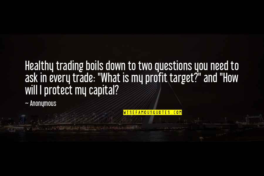 Ask For What You Need Quotes By Anonymous: Healthy trading boils down to two questions you