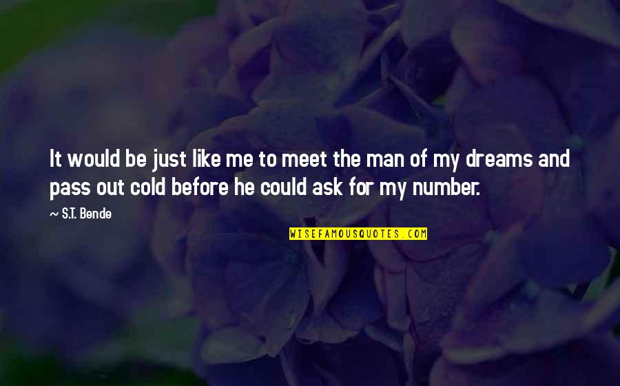 Ask Me Out Quotes By S.T. Bende: It would be just like me to meet