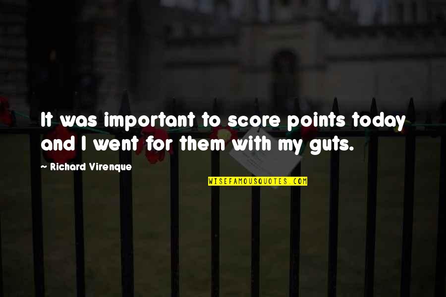 Asking Forgiveness From God Quotes By Richard Virenque: It was important to score points today and