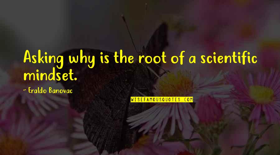 Asking Why Quotes By Eraldo Banovac: Asking why is the root of a scientific