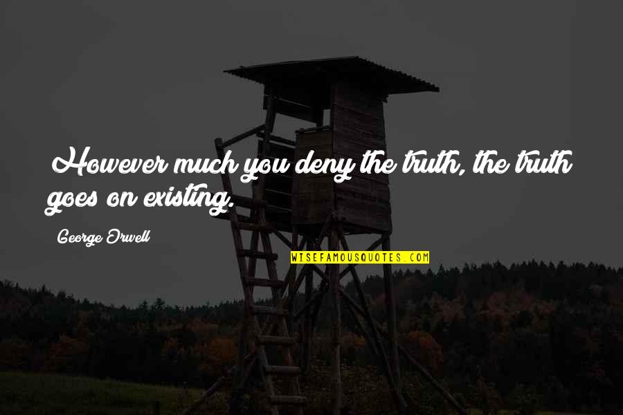 Askush Nuk Quotes By George Orwell: However much you deny the truth, the truth Askush Nuk Quotes By George Orwell: However much you deny the truth, the truth