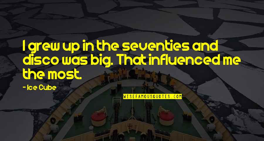 Aslanidou Mix Quotes By Ice Cube: I grew up in the seventies and disco