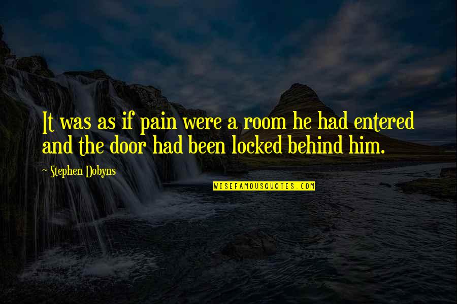 Assalamualaikum Jawi Quotes By Stephen Dobyns: It was as if pain were a room