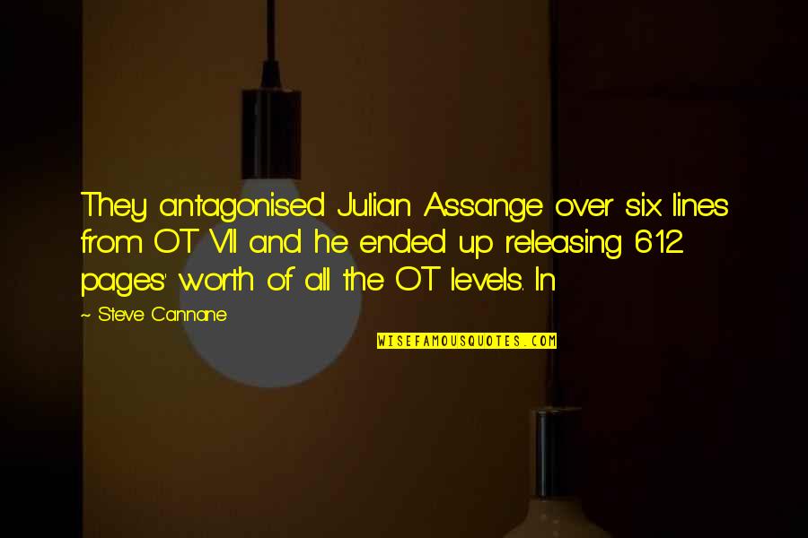 Assange Quotes By Steve Cannane: They antagonised Julian Assange over six lines from