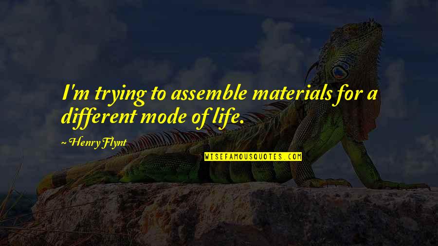 Assemble Quotes By Henry Flynt: I'm trying to assemble materials for a different