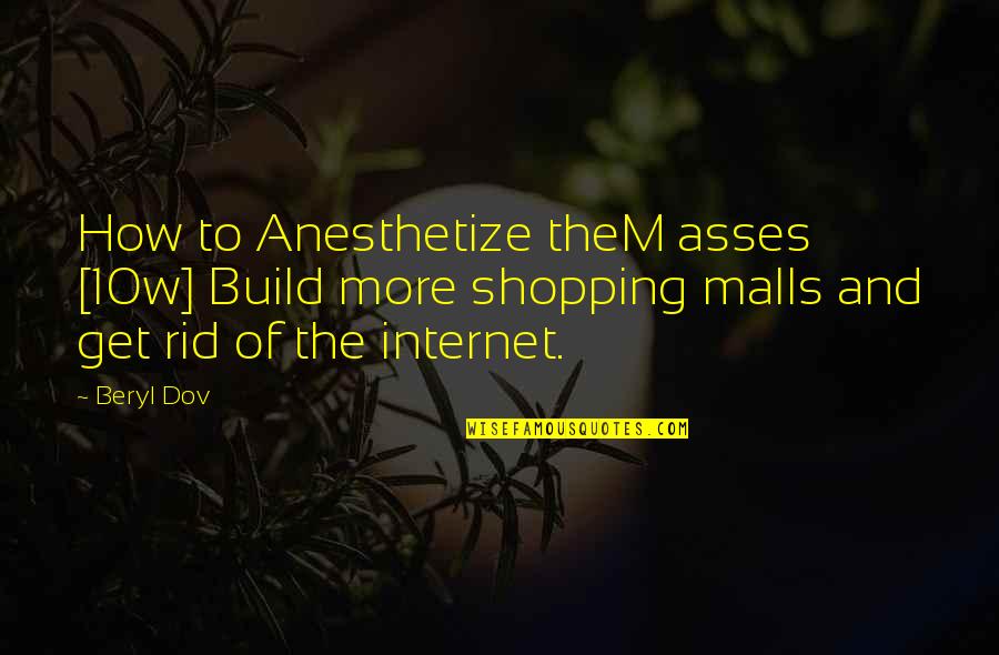 Asses Quotes By Beryl Dov: How to Anesthetize theM asses [10w] Build more