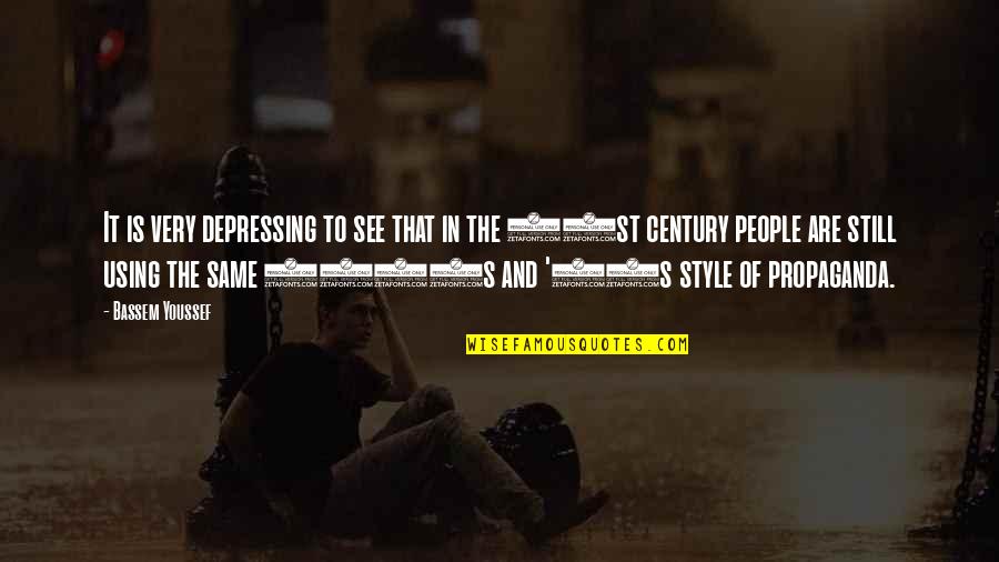 Asset Shaker Quotes By Bassem Youssef: It is very depressing to see that in Asset Shaker Quotes By Bassem Youssef: It is very depressing to see that in