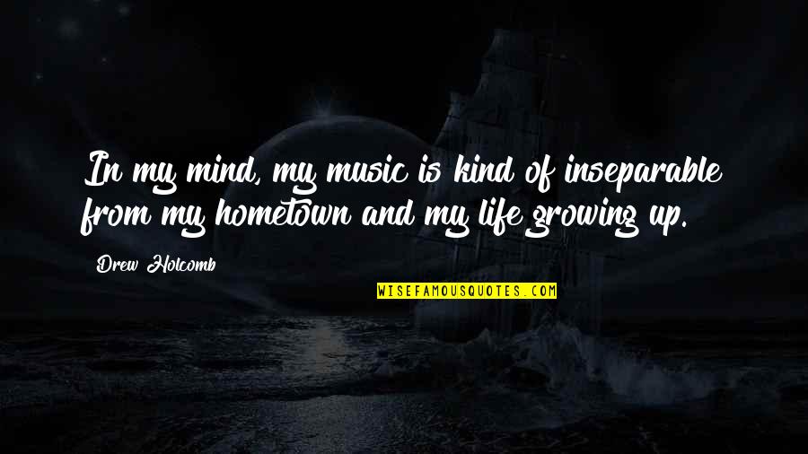 Assigner Synonyme Quotes By Drew Holcomb: In my mind, my music is kind of