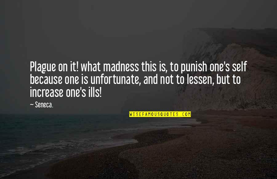 Assimilated Quotes By Seneca.: Plague on it! what madness this is, to