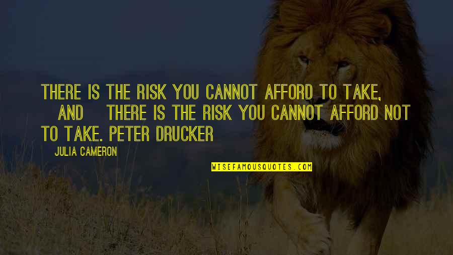 Assisstance Quotes By Julia Cameron: There is the risk you cannot afford to