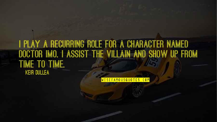 Assist Quotes By Keir Dullea: I play a recurring role for a character