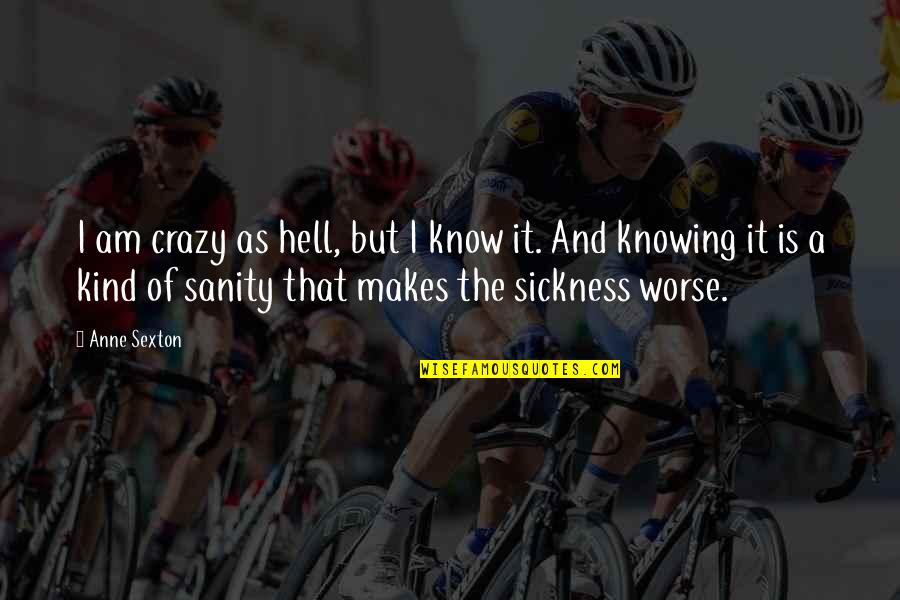 Assombrar Em Quotes By Anne Sexton: I am crazy as hell, but I know Assombrar Em Quotes By Anne Sexton: I am crazy as hell, but I know