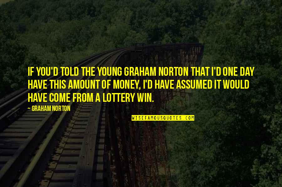 Assumed Quotes By Graham Norton: If you'd told the young Graham Norton that