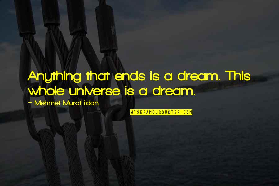 Assunta Di Quotes By Mehmet Murat Ildan: Anything that ends is a dream. This whole Assunta Di Quotes By Mehmet Murat Ildan: Anything that ends is a dream. This whole