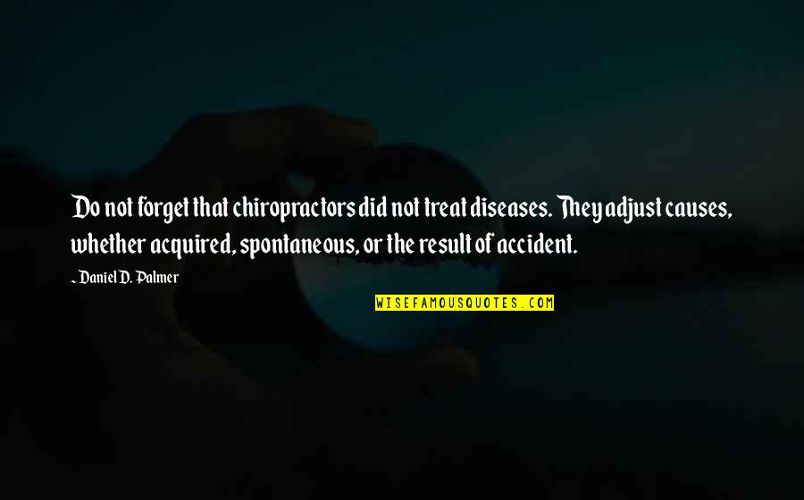 Astakhova Quotes By Daniel D. Palmer: Do not forget that chiropractors did not treat