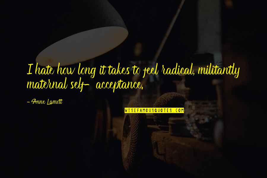 Astern Stallion Quotes By Anne Lamott: I hate how long it takes to feel