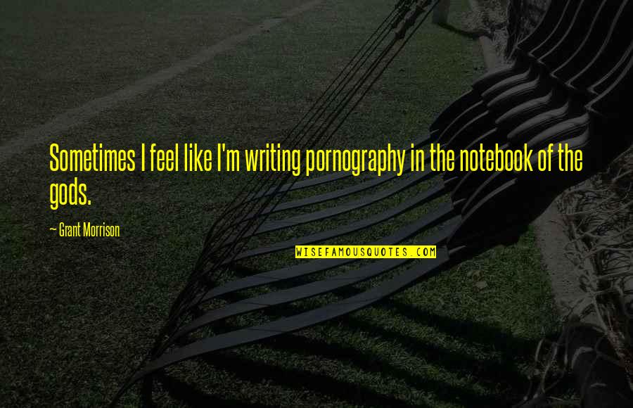 Astillero Tv Quotes By Grant Morrison: Sometimes I feel like I'm writing pornography in