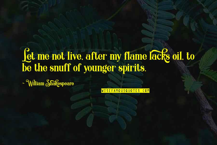 Astonishing Love Quotes By William Shakespeare: Let me not live, after my flame lacks