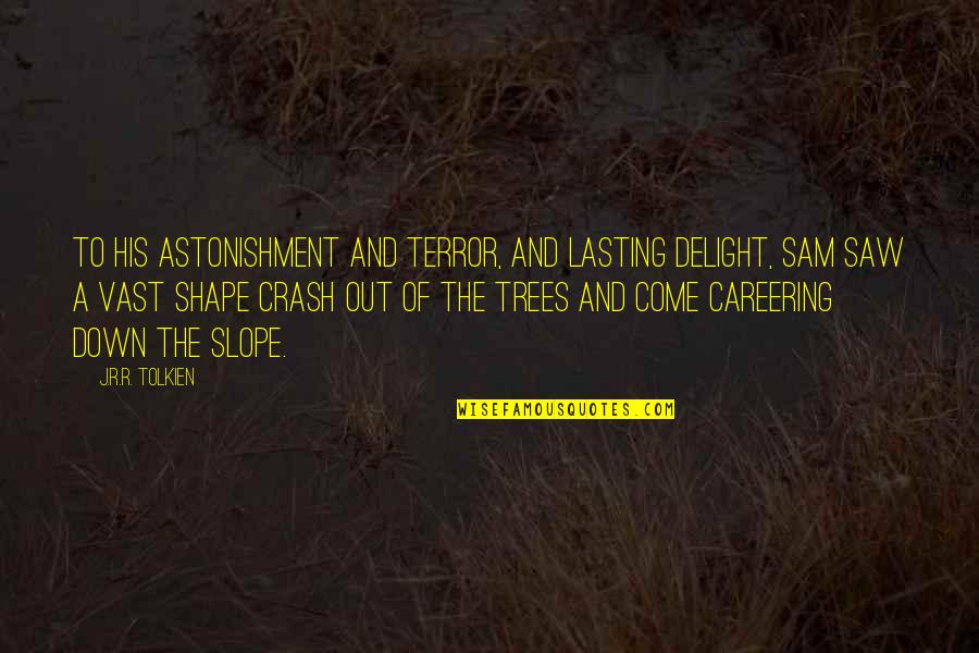 Astonishment's Quotes By J.R.R. Tolkien: To his astonishment and terror, and lasting delight,