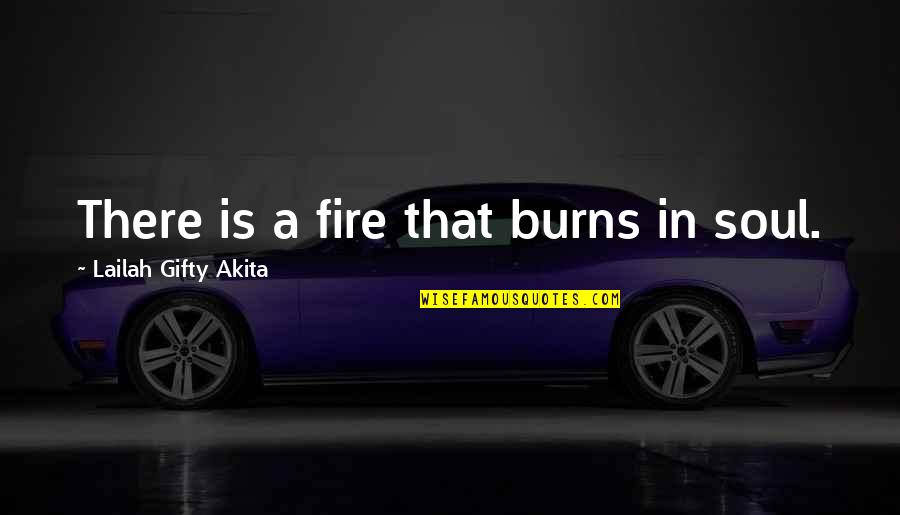 Astrids Glass Quotes By Lailah Gifty Akita: There is a fire that burns in soul.