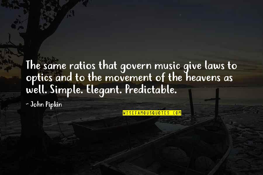 Astronomy's Quotes By John Pipkin: The same ratios that govern music give laws