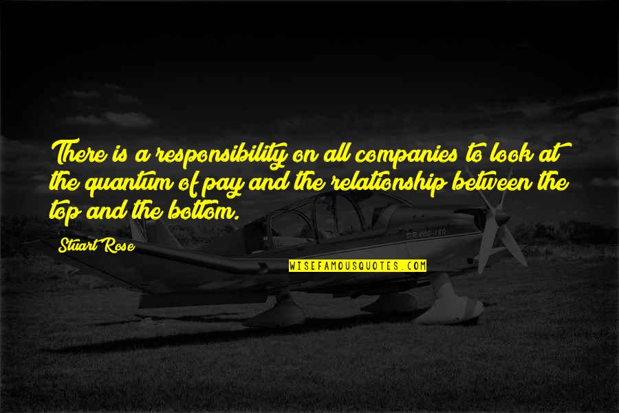 At The Bottom Quotes By Stuart Rose: There is a responsibility on all companies to
