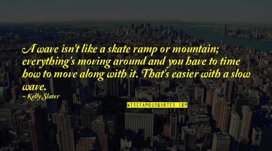 Ateos Latinos Quotes By Kelly Slater: A wave isn't like a skate ramp or Ateos Latinos Quotes By Kelly Slater: A wave isn't like a skate ramp or