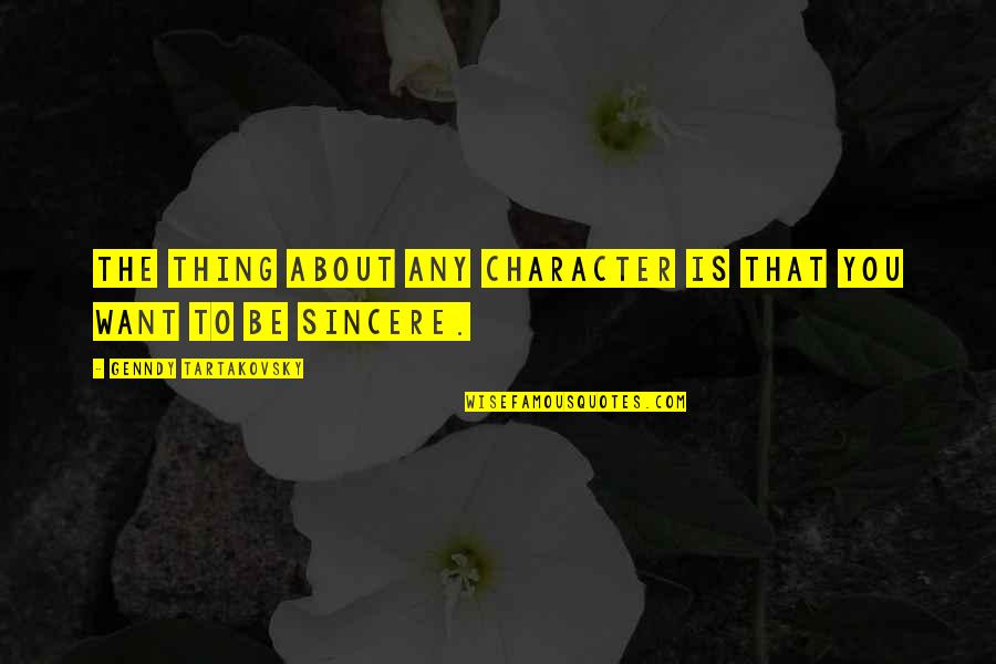 Aterrador In English Quotes By Genndy Tartakovsky: The thing about any character is that you
