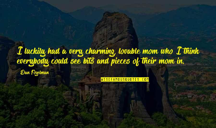 Athenaeus Cheesecake Quotes By Dan Fogelman: I luckily had a very charming, lovable mom Athenaeus Cheesecake Quotes By Dan Fogelman: I luckily had a very charming, lovable mom