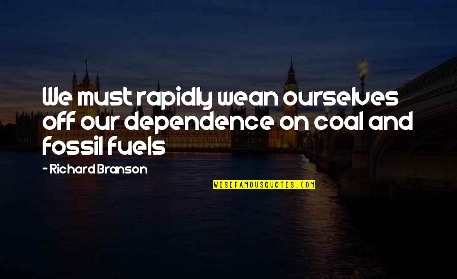 Athenian Constitution Quotes By Richard Branson: We must rapidly wean ourselves off our dependence