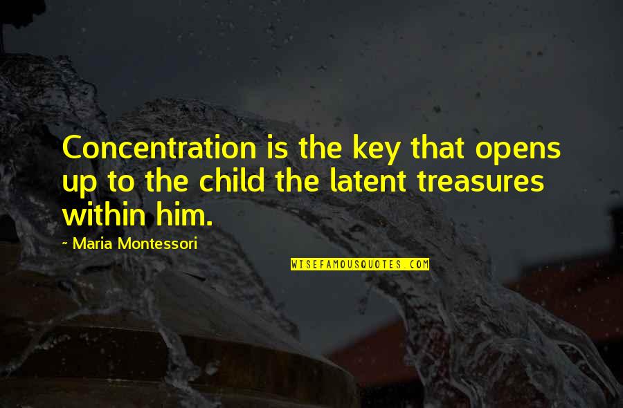 Athn Stock Quotes By Maria Montessori: Concentration is the key that opens up to
