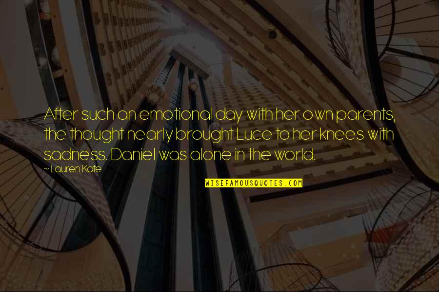 Athnet Quotes By Lauren Kate: After such an emotional day with her own Athnet Quotes By Lauren Kate: After such an emotional day with her own