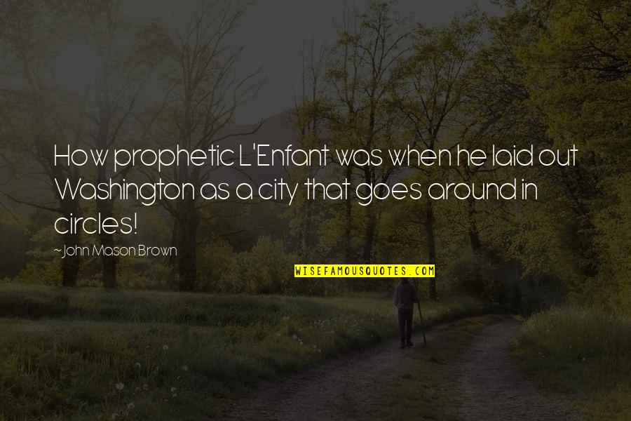 Atjauno Anas Kodi Tv Quotes By John Mason Brown: How prophetic L'Enfant was when he laid out Atjauno Anas Kodi Tv Quotes By John Mason Brown: How prophetic L'Enfant was when he laid out