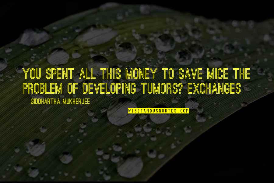 Atleta Definicion Quotes By Siddhartha Mukherjee: You spent all this money to save mice Atleta Definicion Quotes By Siddhartha Mukherjee: You spent all this money to save mice