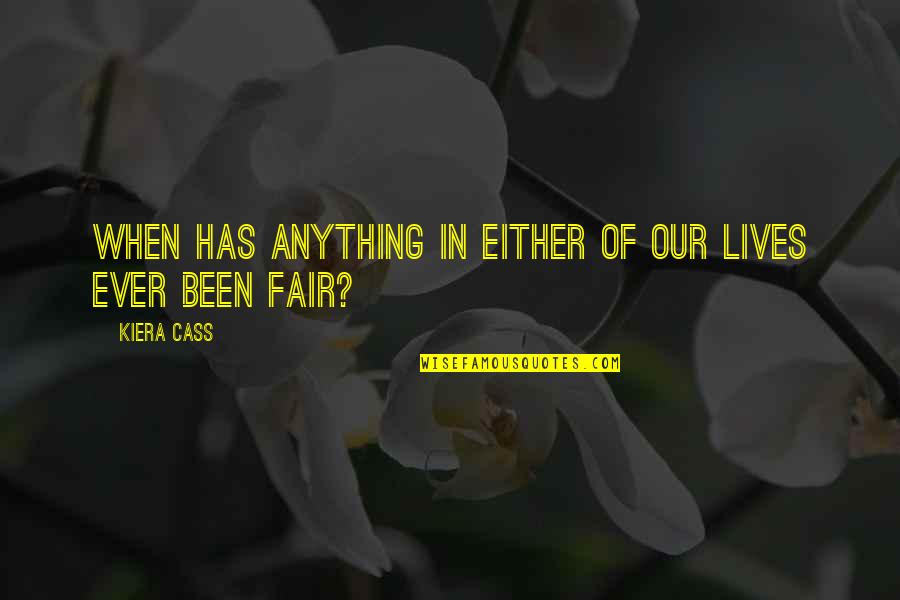 Atom Electrons Quotes By Kiera Cass: When has anything in either of our lives