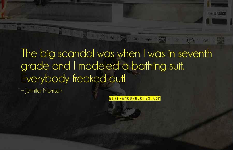 Atreman Quotes By Jennifer Morrison: The big scandal was when I was in