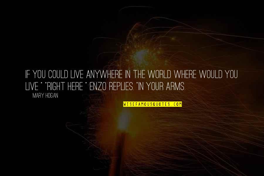 Atrevidas In English Quotes By Mary Hogan: If you could live anywhere in the world Atrevidas In English Quotes By Mary Hogan: If you could live anywhere in the world