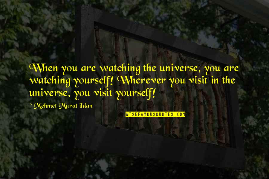 Atriles En Quotes By Mehmet Murat Ildan: When you are watching the universe, you are
