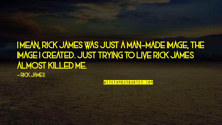 Attachable Quotes By Rick James: I mean, Rick James was just a man-made