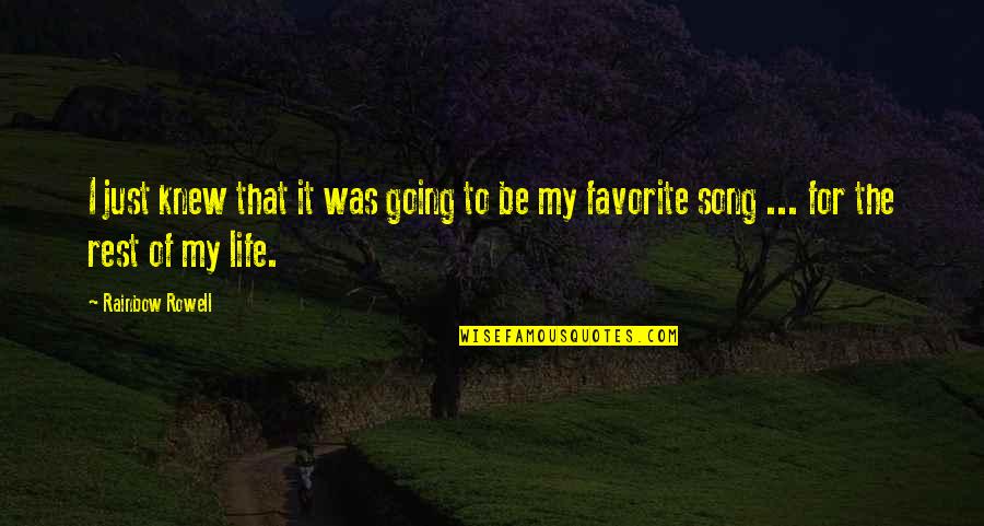 Attachments Rainbow Quotes By Rainbow Rowell: I just knew that it was going to
