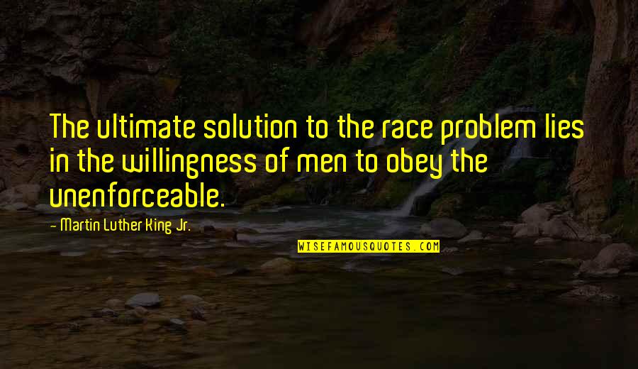 Attack On Titan Jens Kirstein Quotes By Martin Luther King Jr.: The ultimate solution to the race problem lies