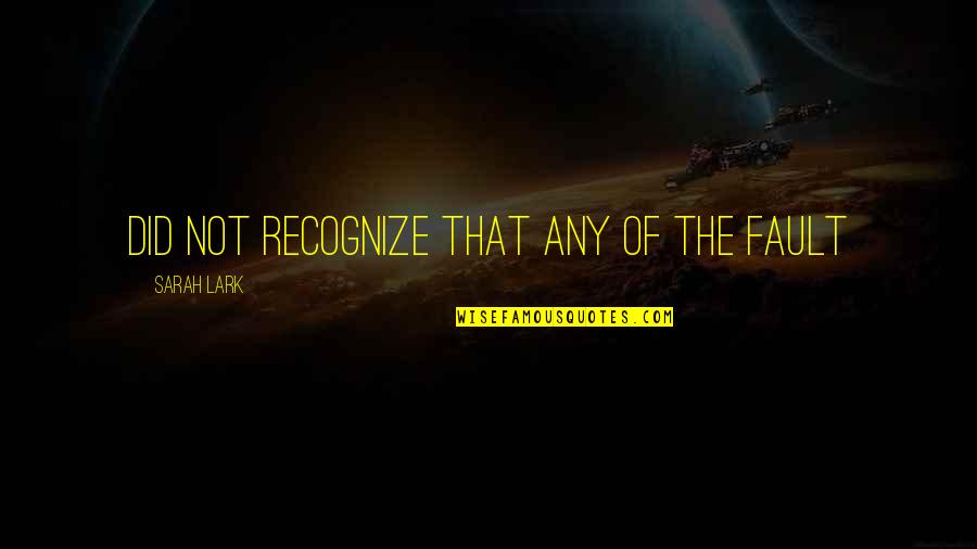 Atteans Daily Life Quotes By Sarah Lark: did not recognize that any of the fault Atteans Daily Life Quotes By Sarah Lark: did not recognize that any of the fault