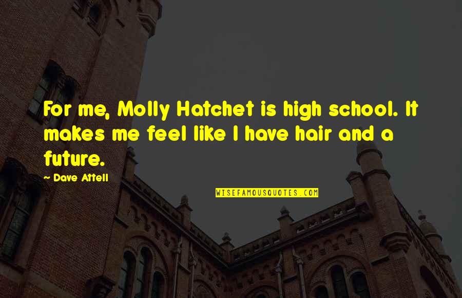 Attell's Quotes By Dave Attell: For me, Molly Hatchet is high school. It