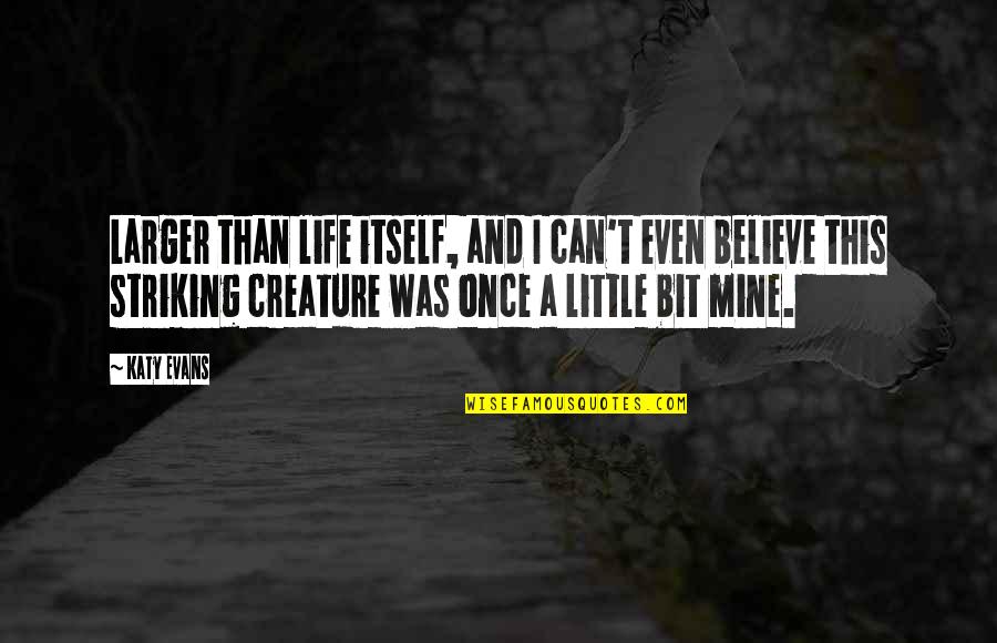 Attels Kas Quotes By Katy Evans: Larger than life itself, and I can't even