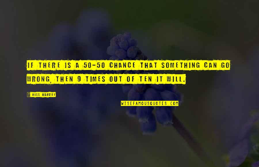 Atteniton Quotes By Will Harvey: If there is a 50-50 chance that something