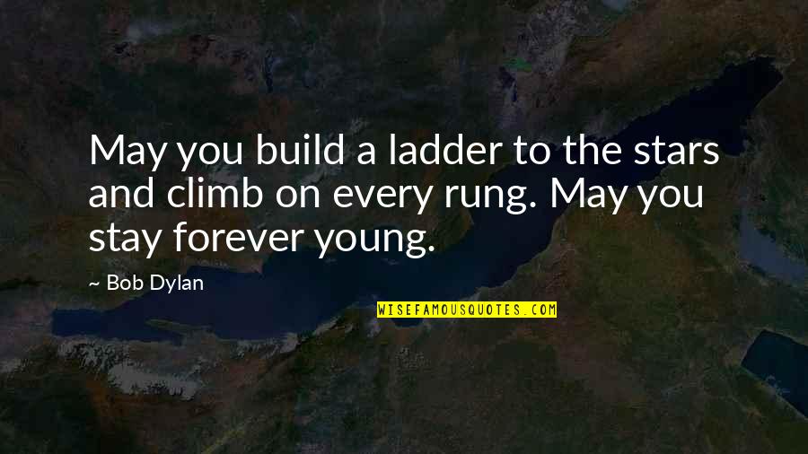 Attention Grabber Quotes By Bob Dylan: May you build a ladder to the stars