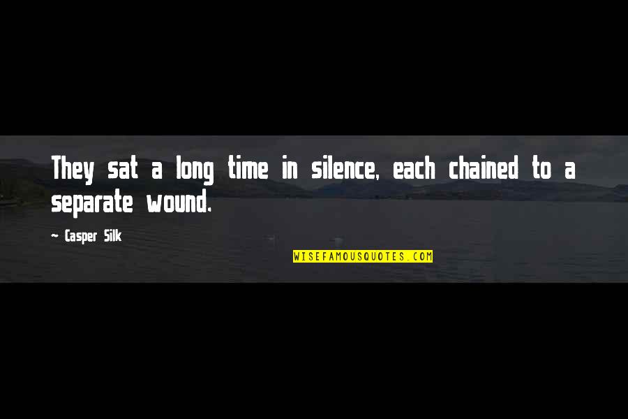Atticus In Tkam Quotes By Casper Silk: They sat a long time in silence, each