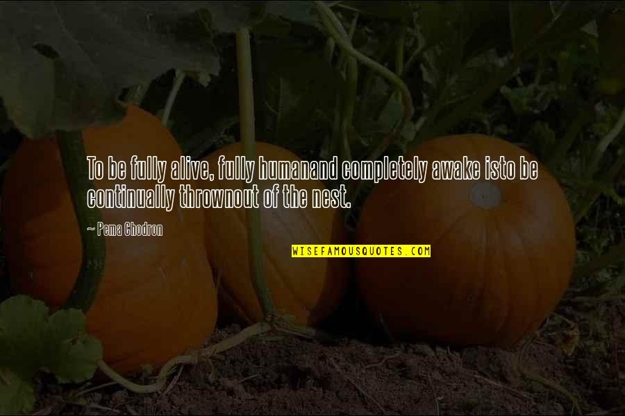 Atticus Motivational Quotes By Pema Chodron: To be fully alive, fully humanand completely awake Atticus Motivational Quotes By Pema Chodron: To be fully alive, fully humanand completely awake